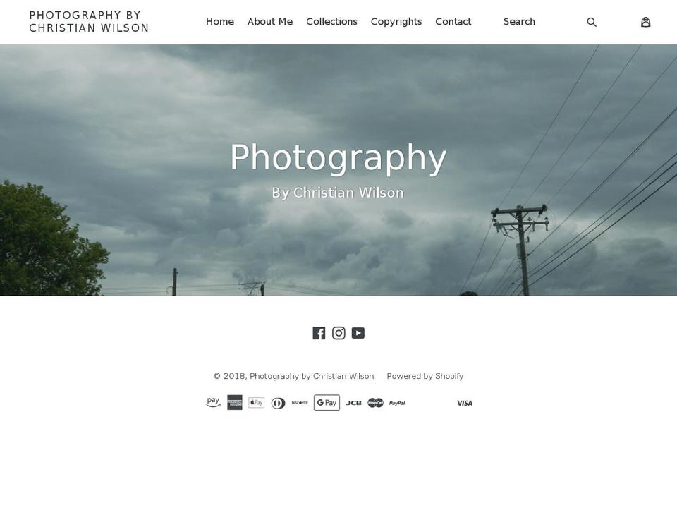 chriswphotography.com — Shopify storefront screenshot