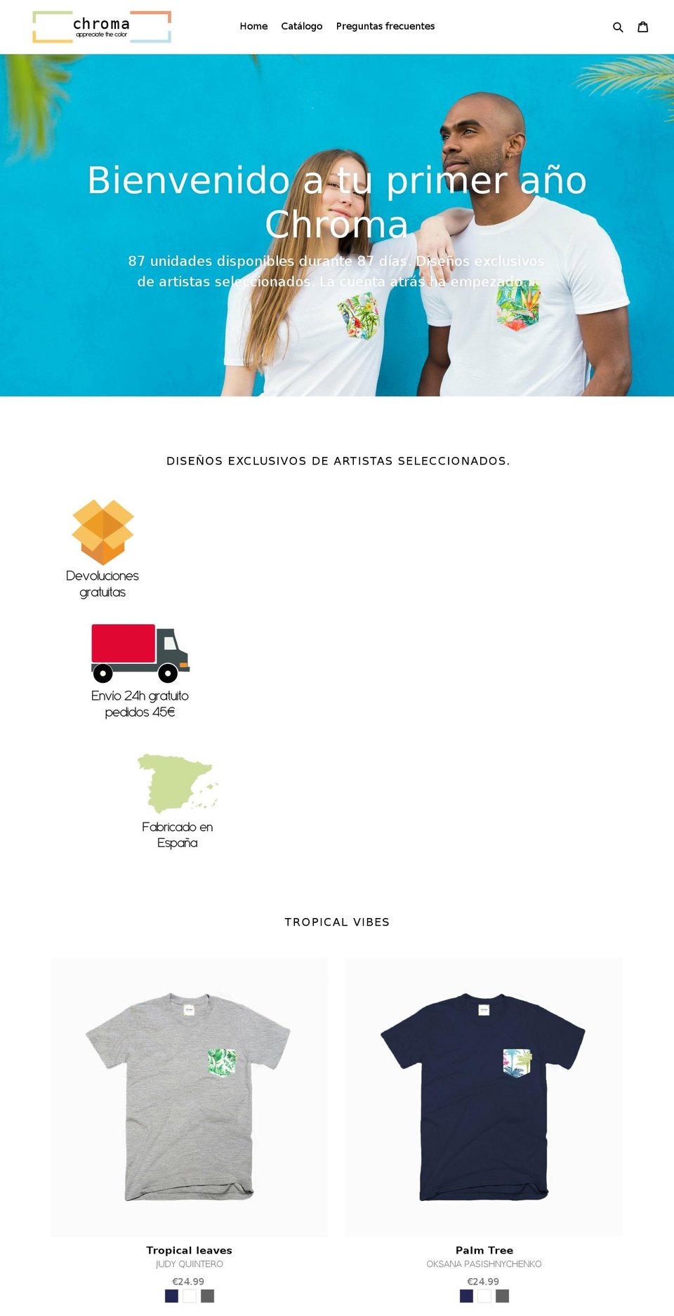 chromabrand.com — Shopify storefront screenshot