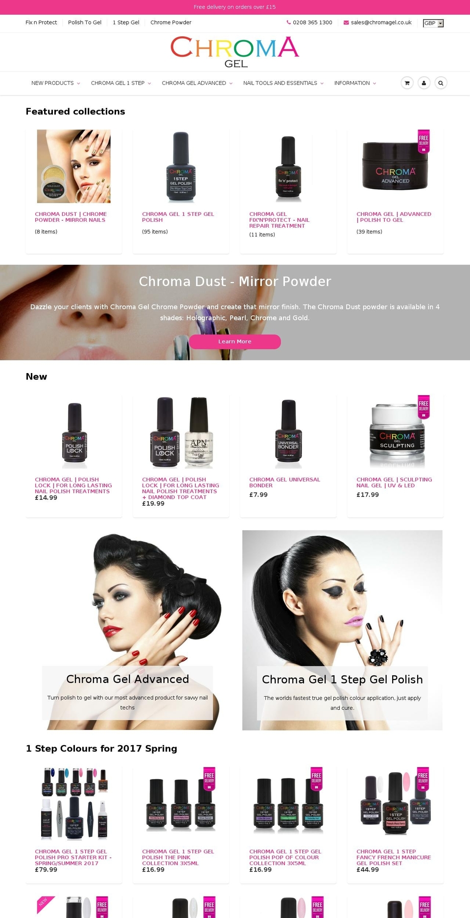 Copy of ShowTime v5.05 Shopify theme site example chromagel.com