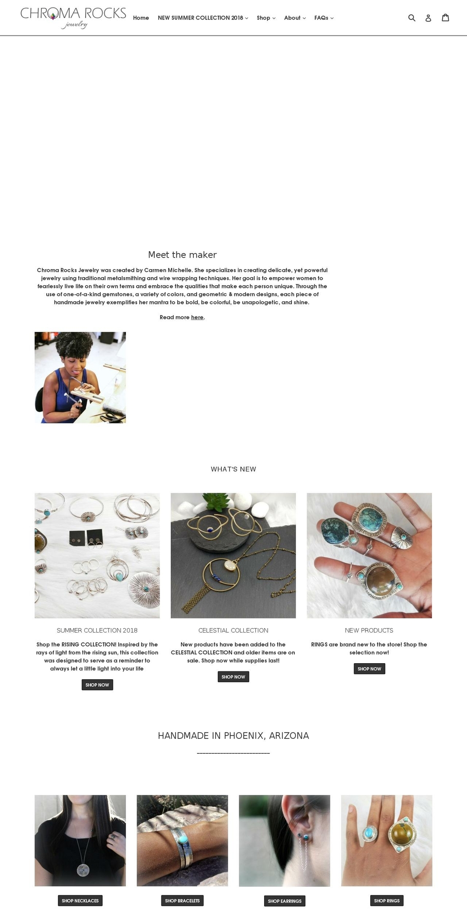 chromarocks.com shopify website screenshot