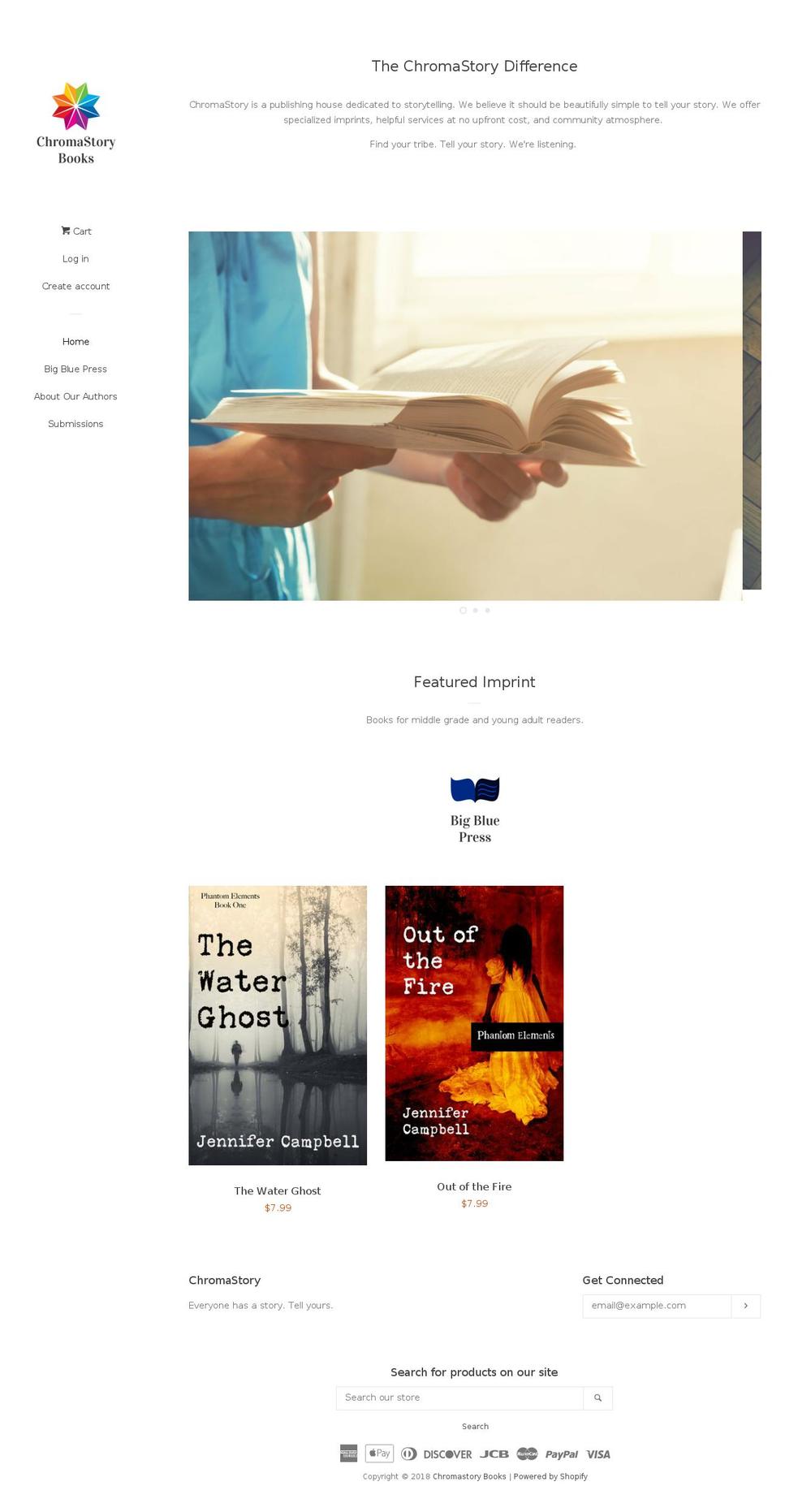 chromastorybooks.com shopify website screenshot