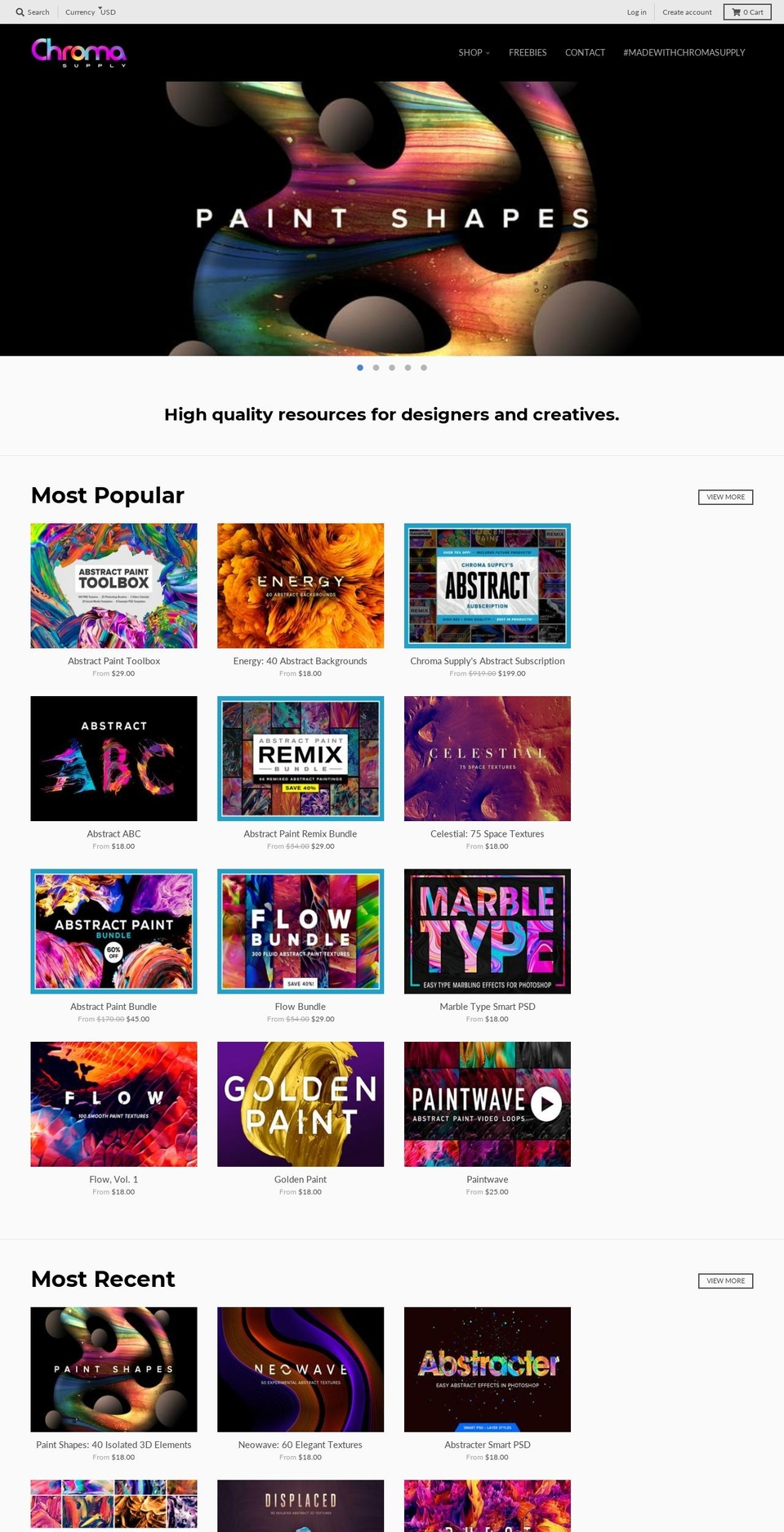 chromasupply.com shopify website screenshot
