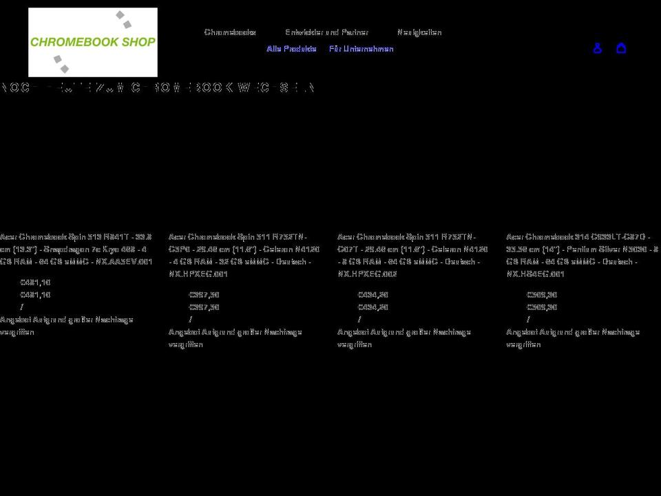 chromebook.shop shopify website screenshot