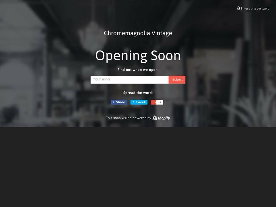 chromemagnolia-vintage.myshopify.com shopify website screenshot