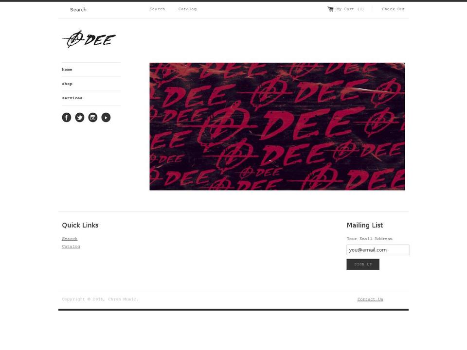 chron-music.com — Shopify storefront screenshot