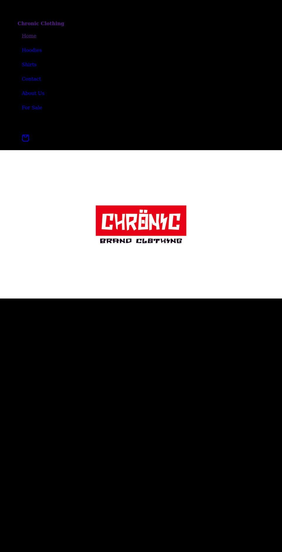 chronicclothing.com shopify website screenshot