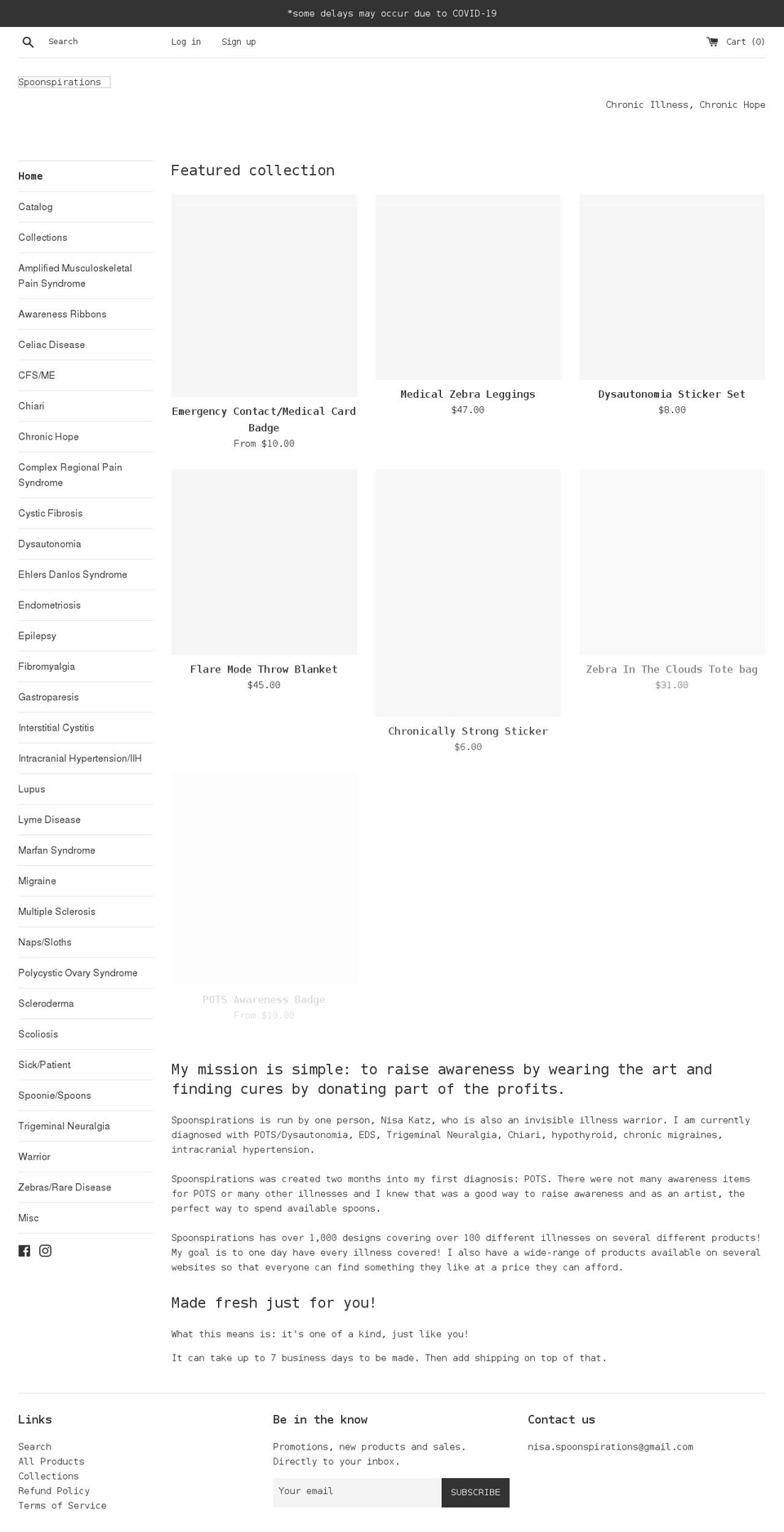 chronicillnesschronichope.com shopify website screenshot