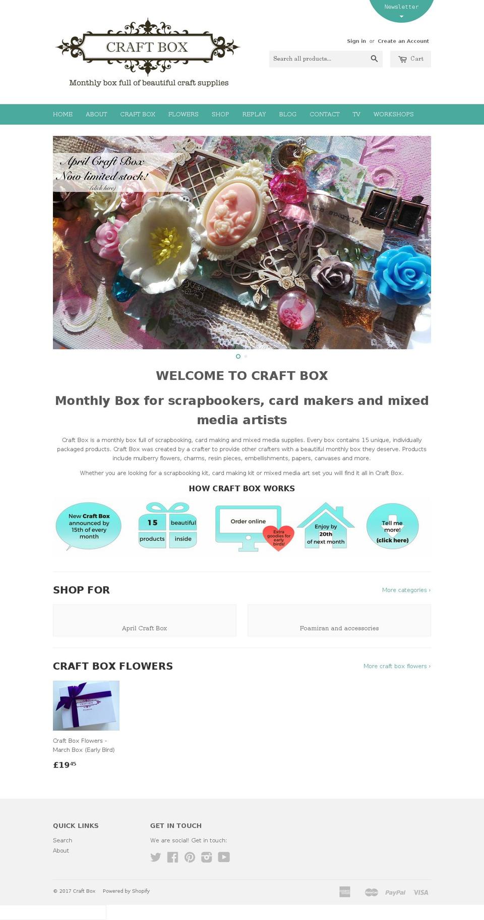chroniclesofhandmade.com shopify website screenshot