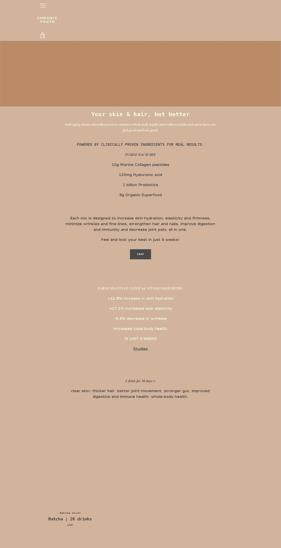 chronicyouthco.com shopify website screenshot