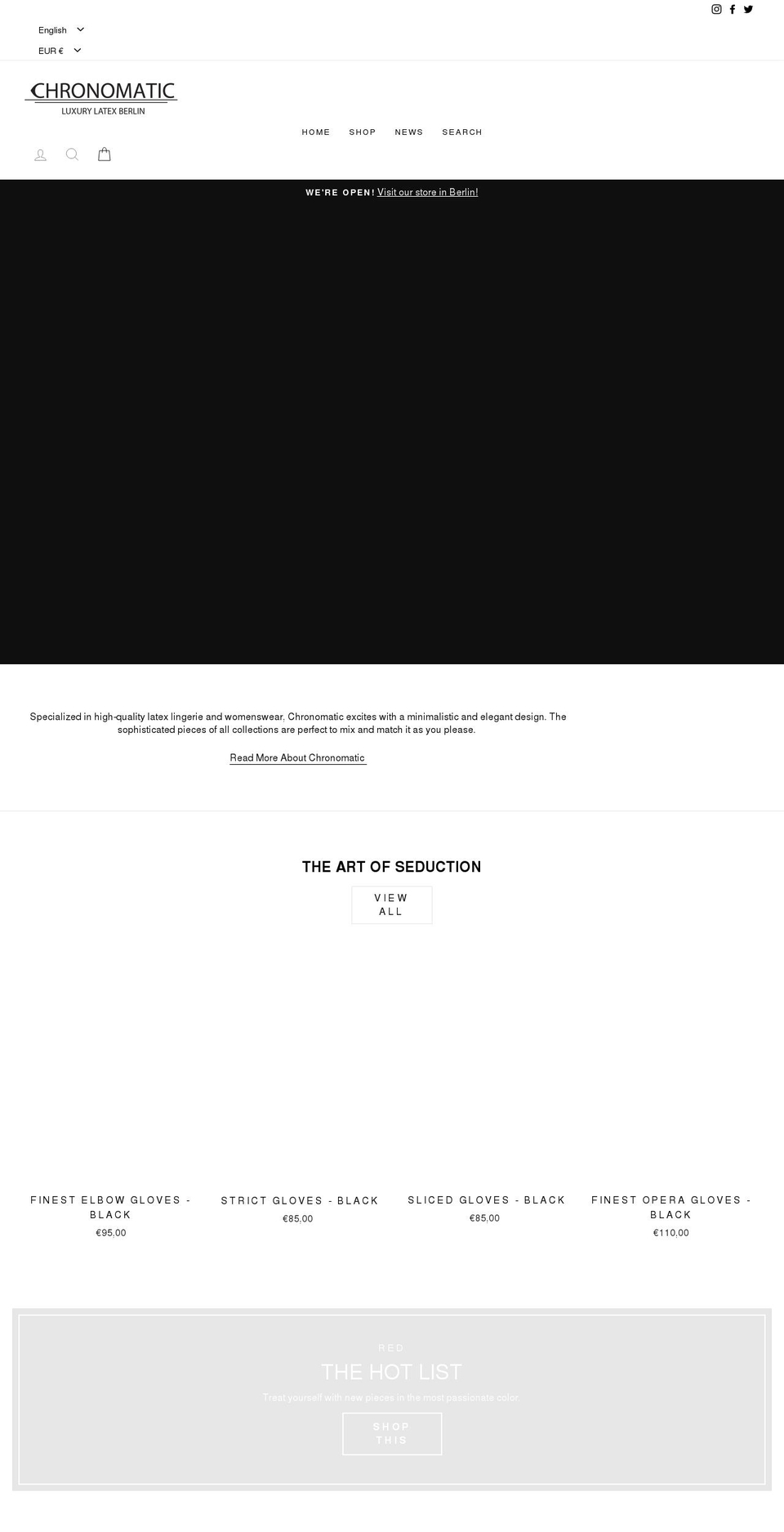 chronomaticlatex.com shopify website screenshot