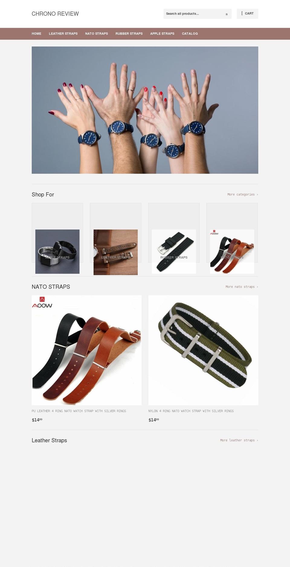 chronoreview.com shopify website screenshot
