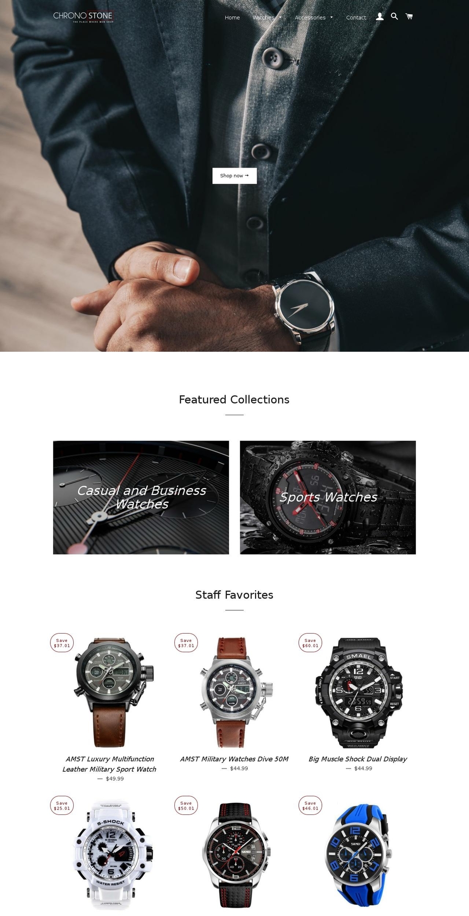 chronostone.com shopify website screenshot