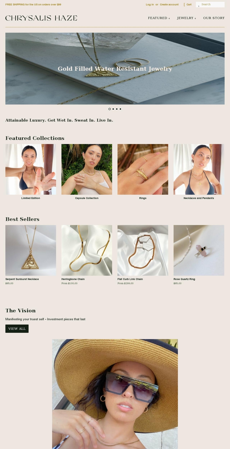 chrysalishaze.com shopify website screenshot