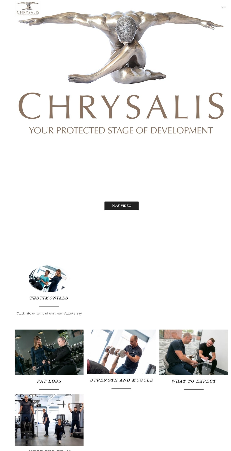 chrysalislifestyle.co.uk shopify website screenshot