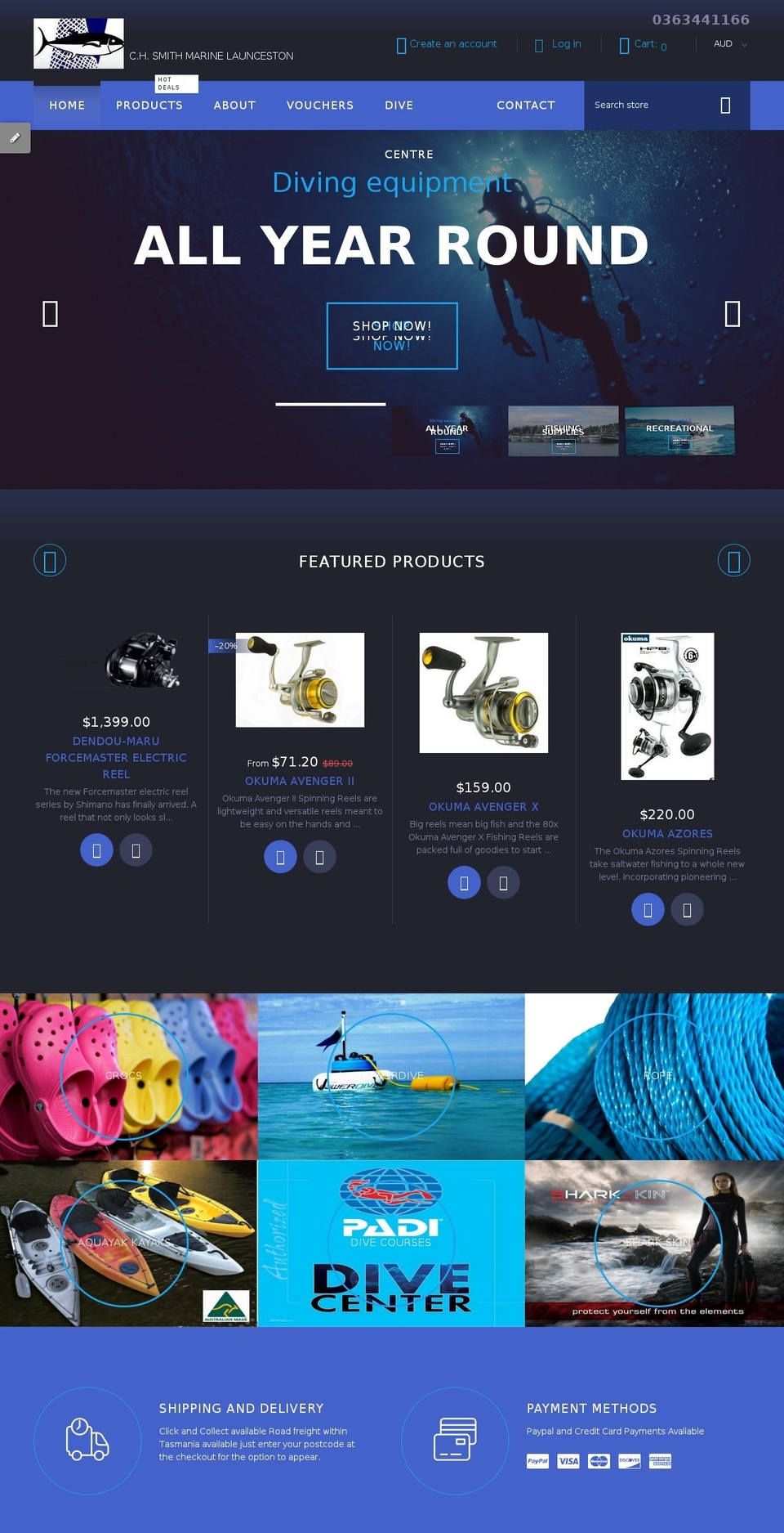 chsmithmarine.biz shopify website screenshot