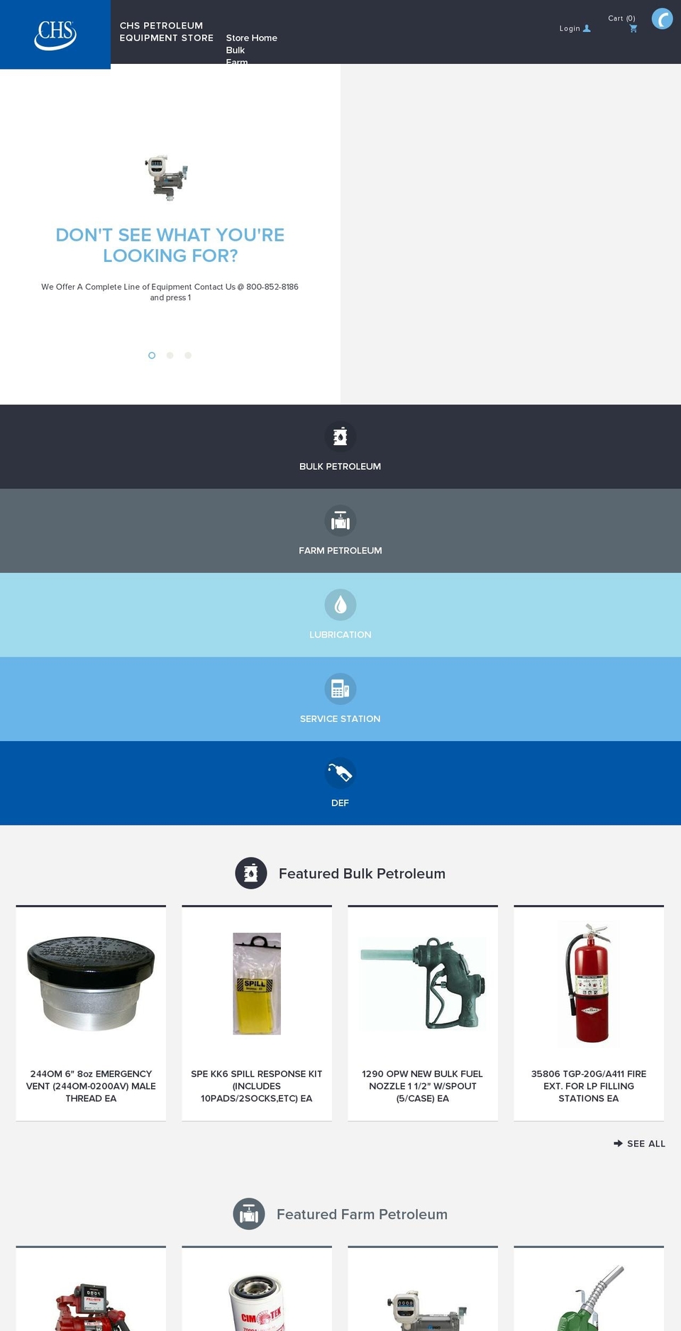 chspetroleumequipment.com shopify website screenshot
