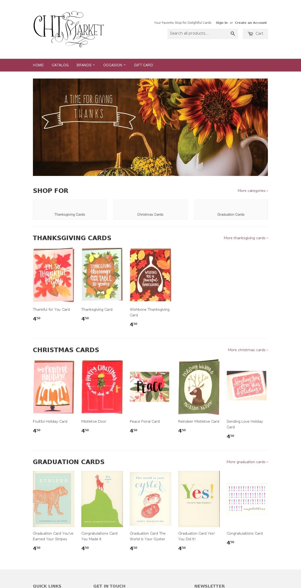 chtmarket.com shopify website screenshot