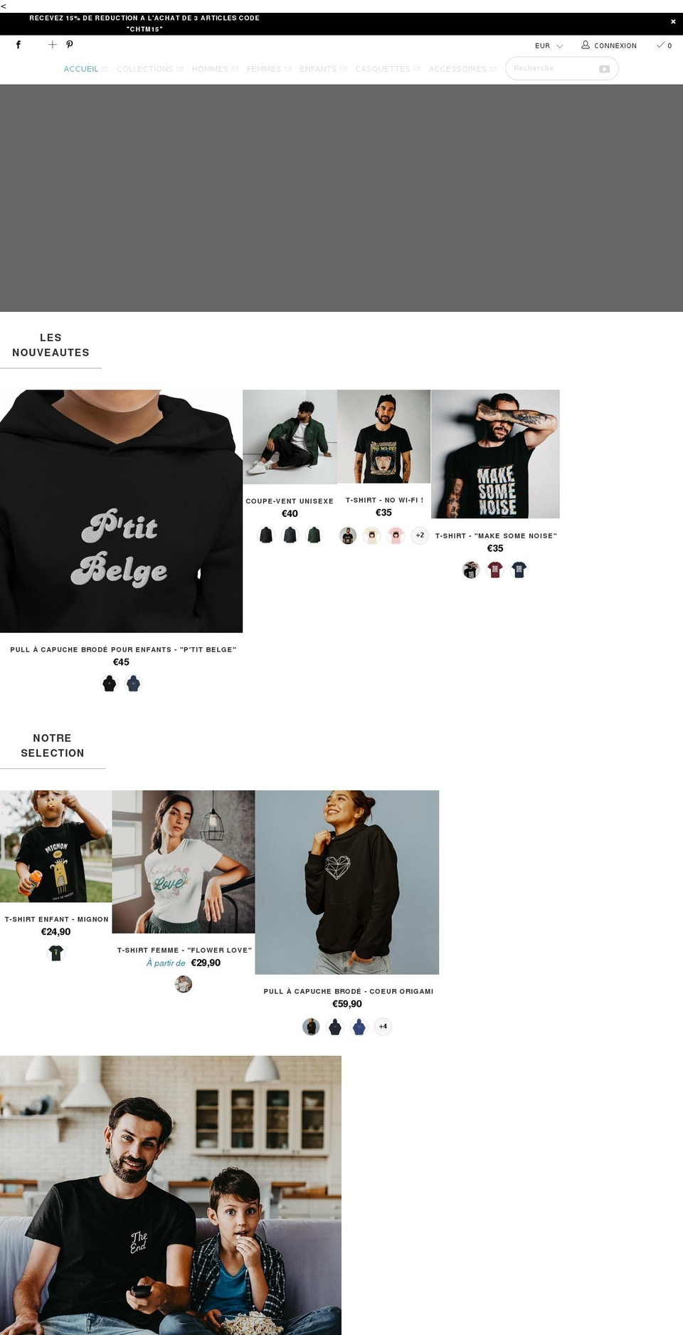 chtmboutique.com shopify website screenshot