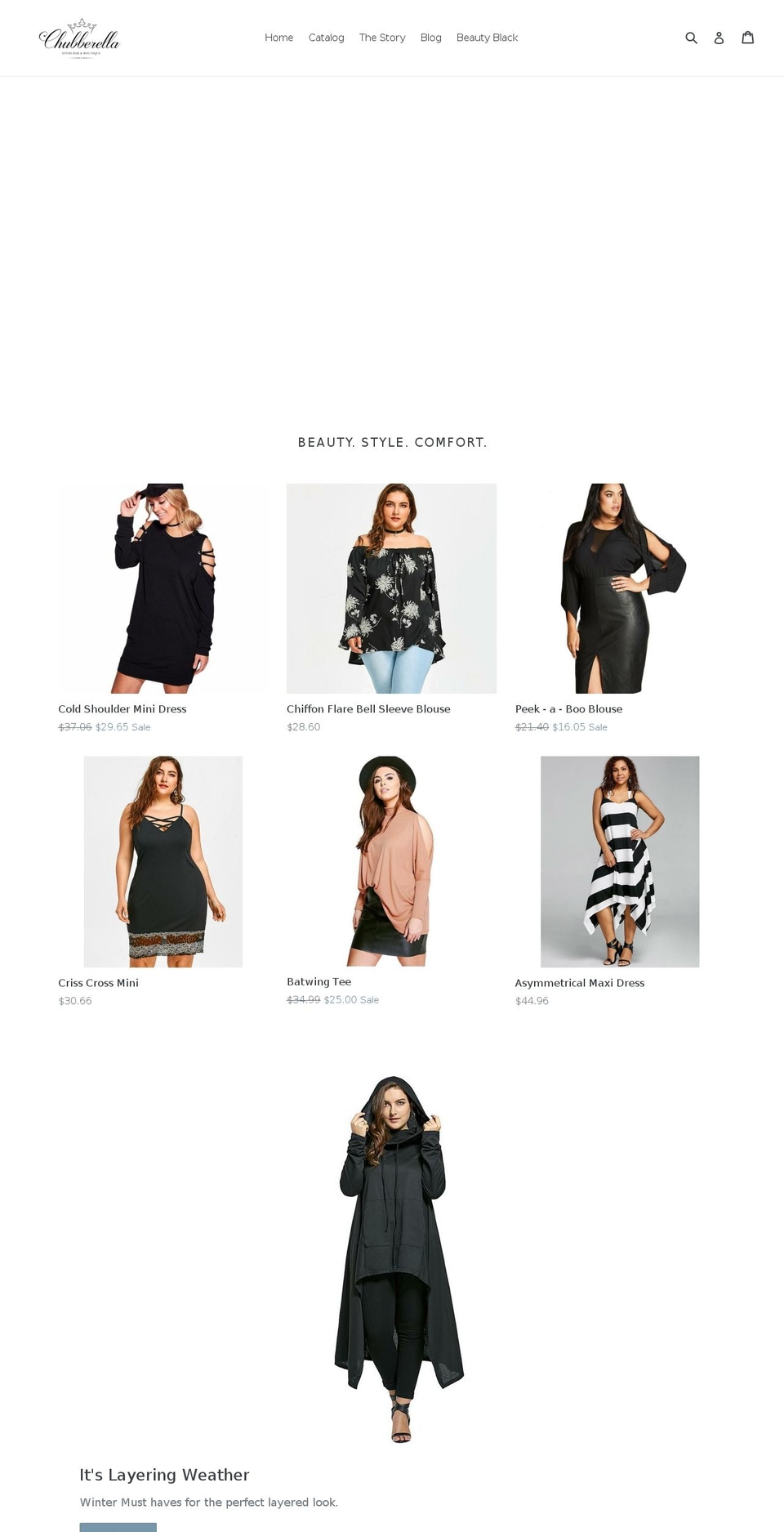 chubberella.com — Shopify storefront screenshot