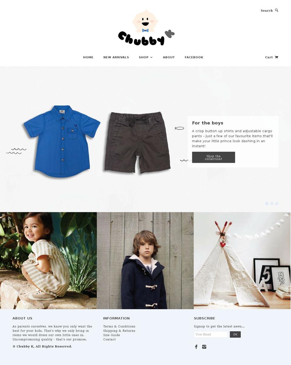 chubbyk.com shopify website screenshot