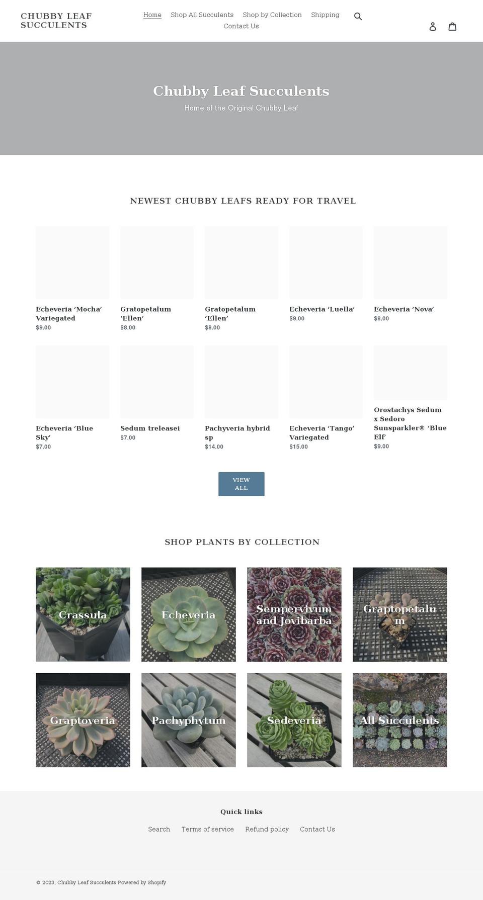 chubbyleaf.com shopify website screenshot
