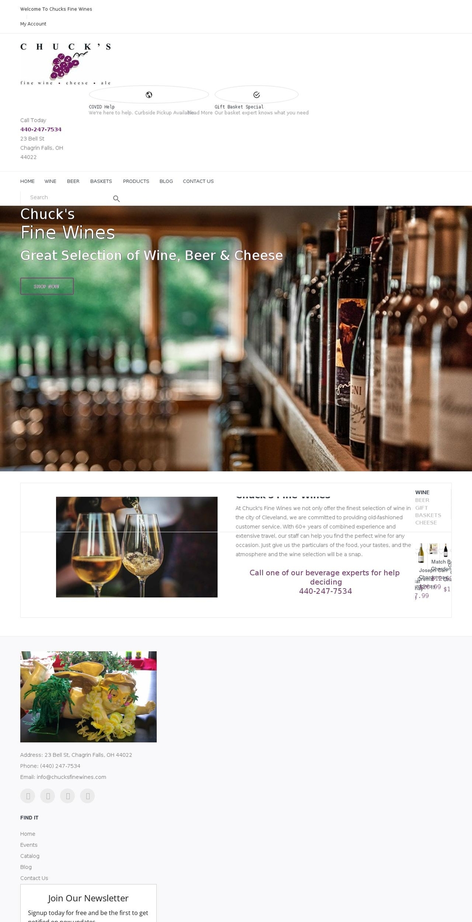 Bashon-v-- Shopify theme site example chucksfinewines.com