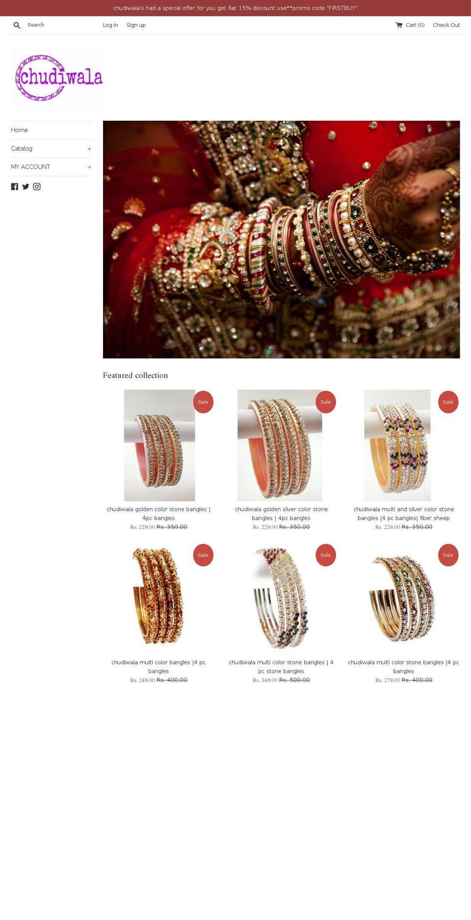 chudiwala.in shopify website screenshot