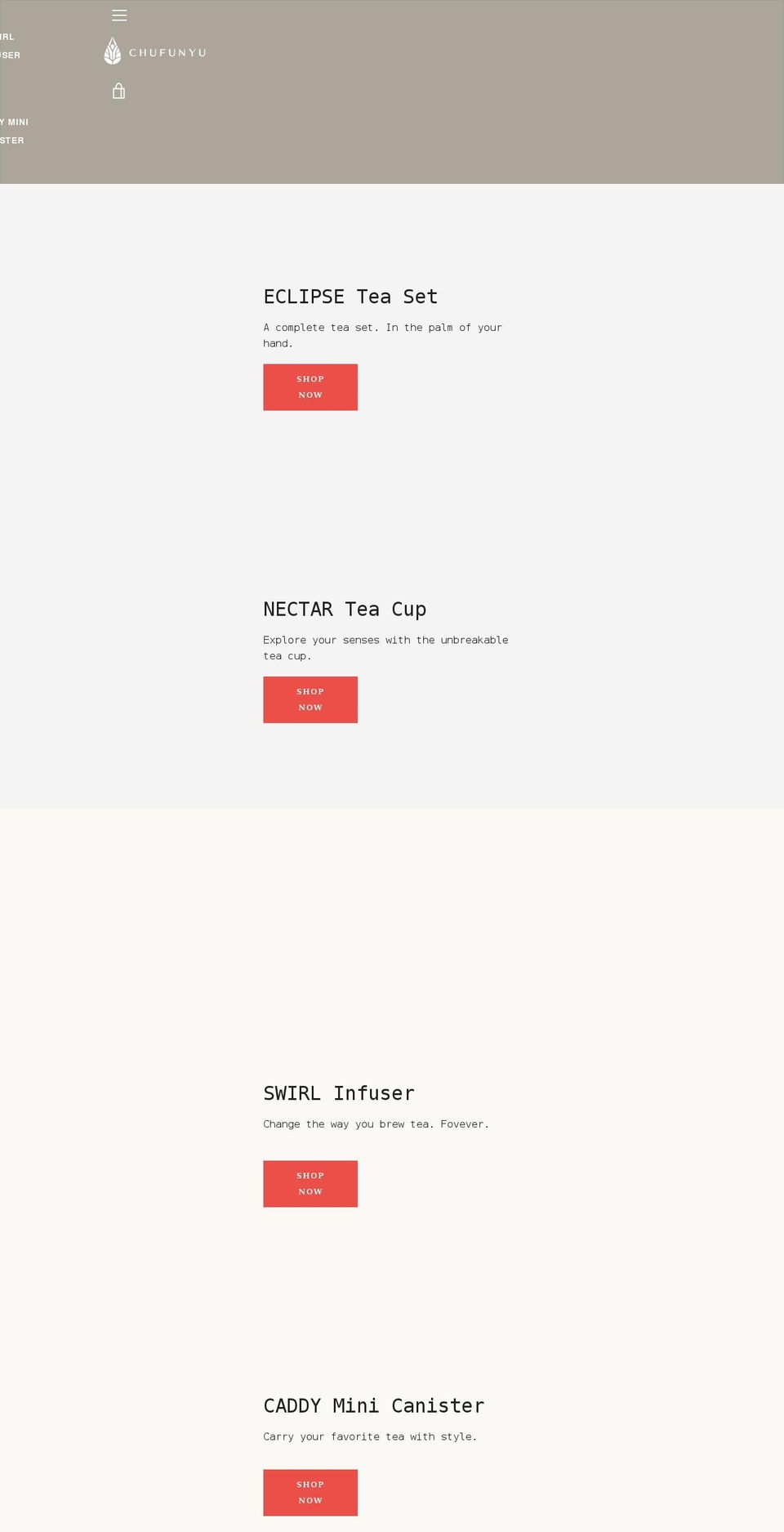 chufunyu.com shopify website screenshot