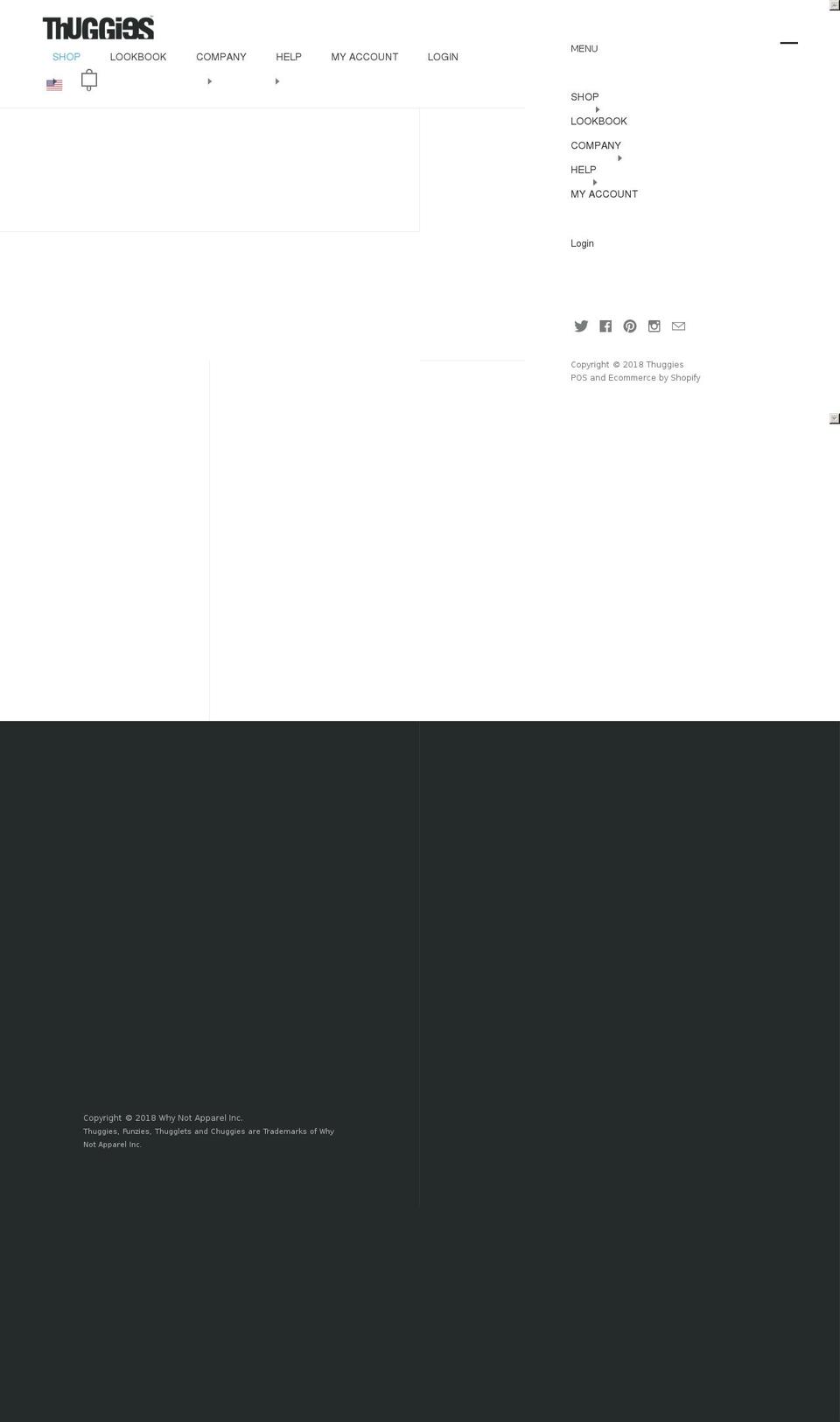 Thuggies US V2.0.1 Shopify theme site example chuggies.com