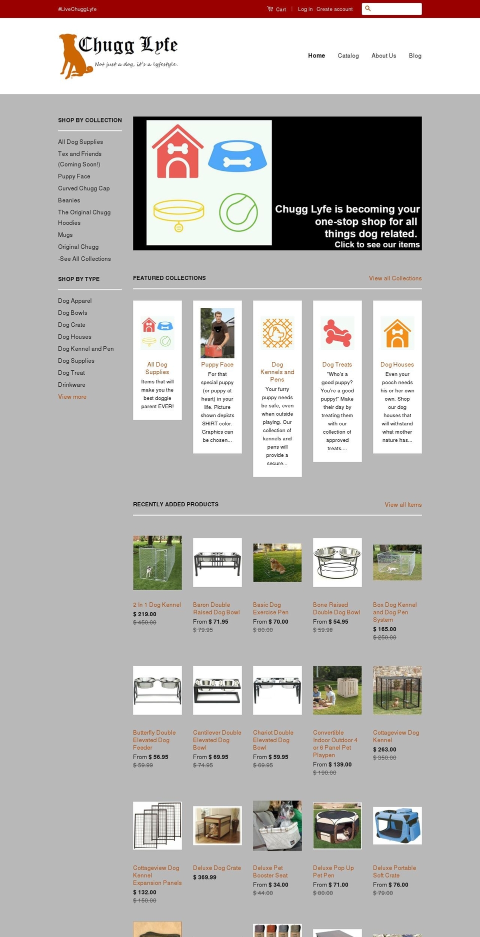 chugglyfe.com shopify website screenshot