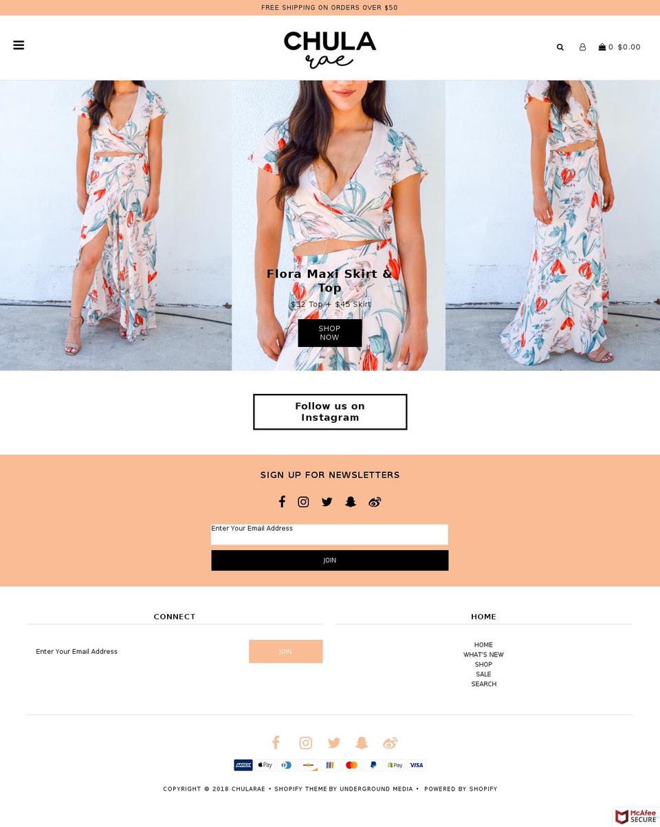 chularae.com — Shopify storefront screenshot