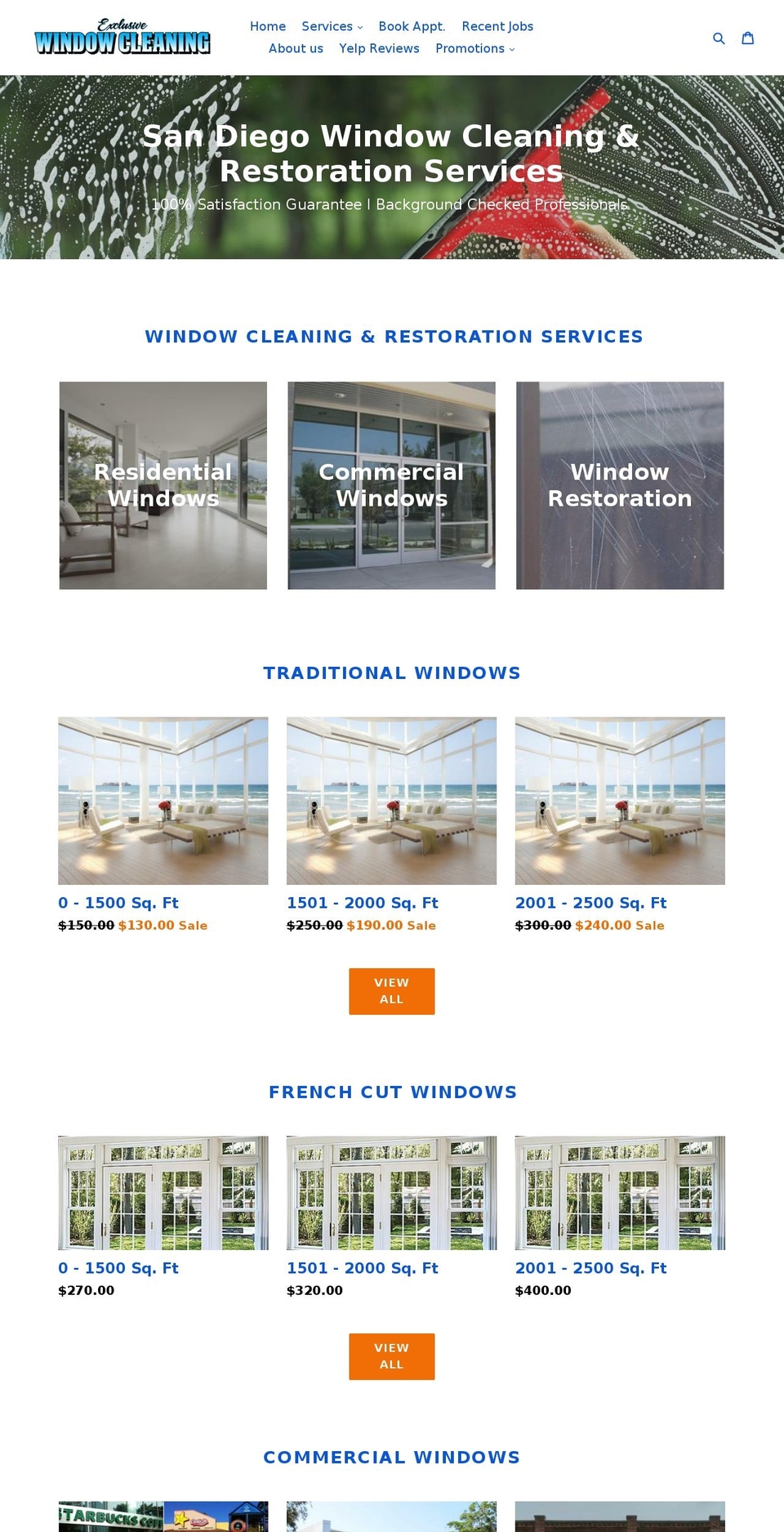 chulavistawindowcleaningdeals.com — Shopify storefront screenshot