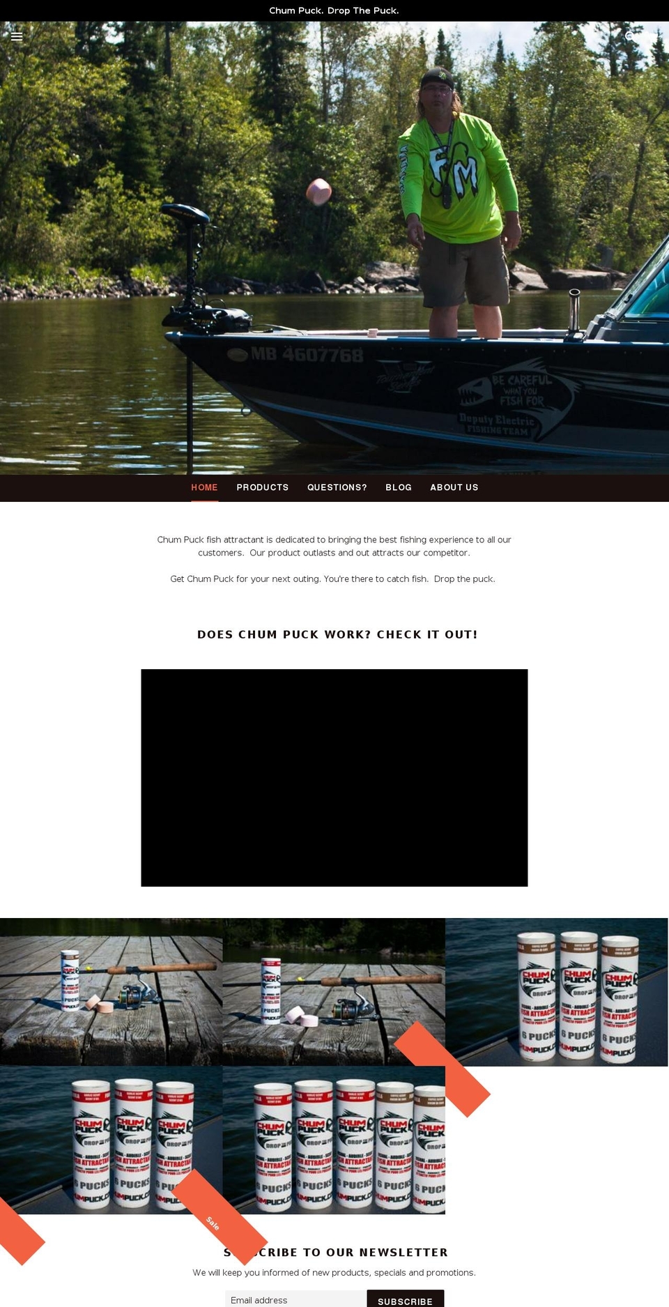 chumpuck.com — Shopify storefront screenshot
