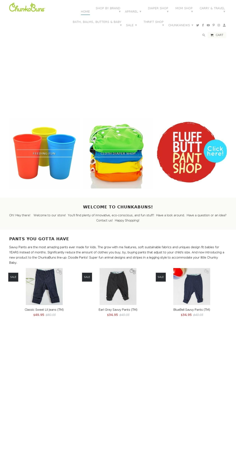 chunkabunz.com — Shopify storefront screenshot