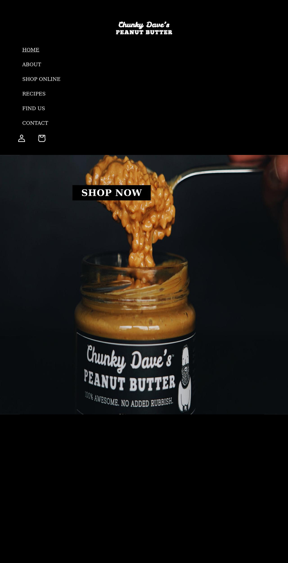 chunkydave.com shopify website screenshot