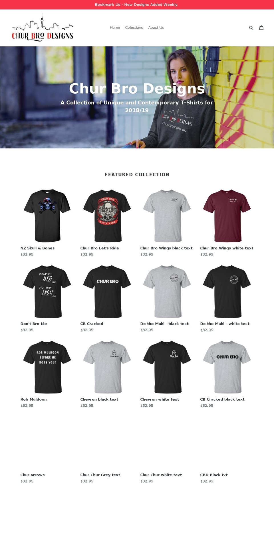 churbro.com.au shopify website screenshot