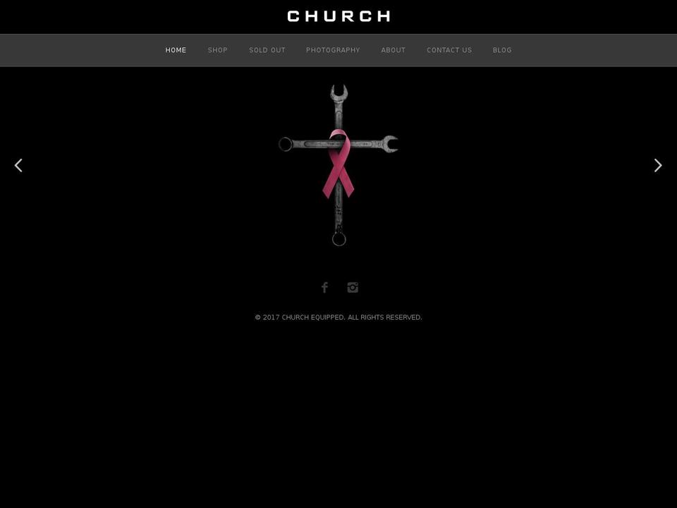 churchequipped.com shopify website screenshot