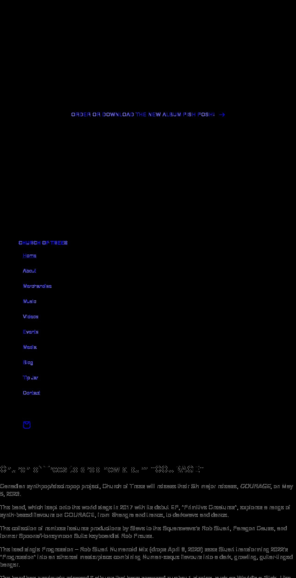 churchoftrees.com shopify website screenshot