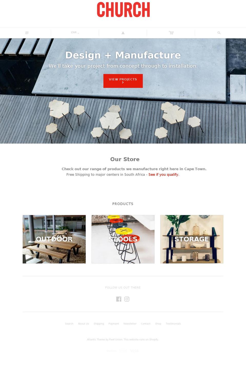 churchoriginalproducts.com — Shopify storefront screenshot