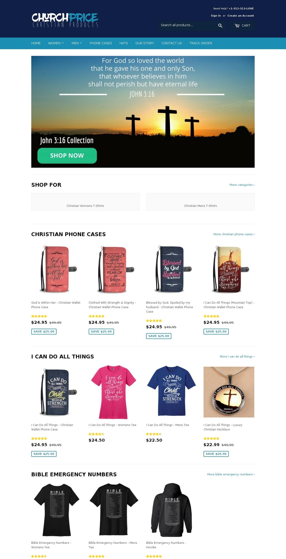 churchprice.com — Shopify storefront screenshot