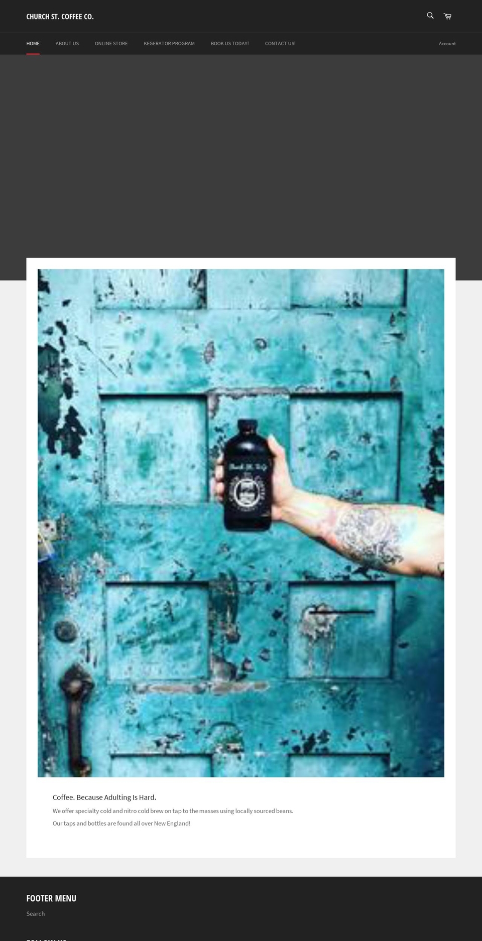 churchstcoffee.com — Shopify storefront screenshot
