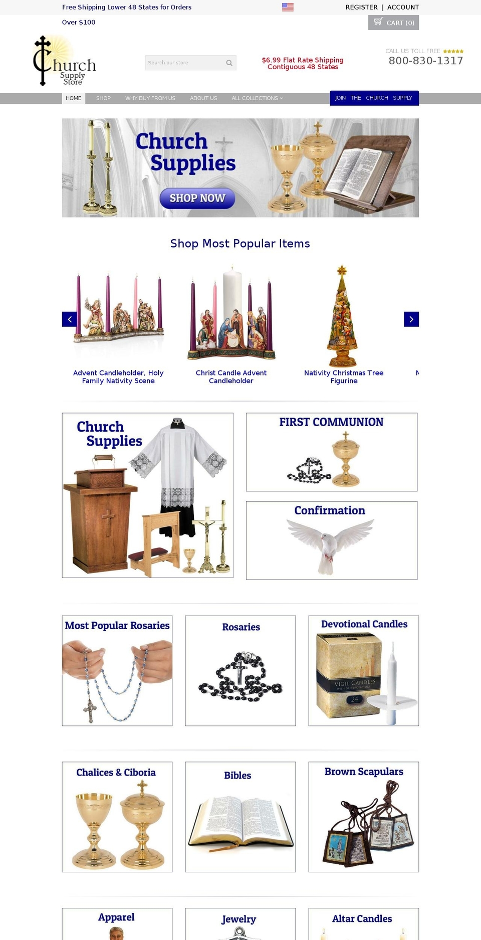 churchsupplystore.com shopify website screenshot