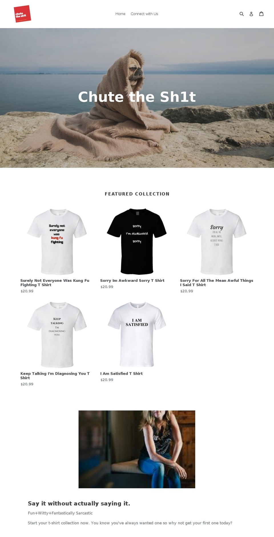 chutethesh1t.com — Shopify storefront screenshot