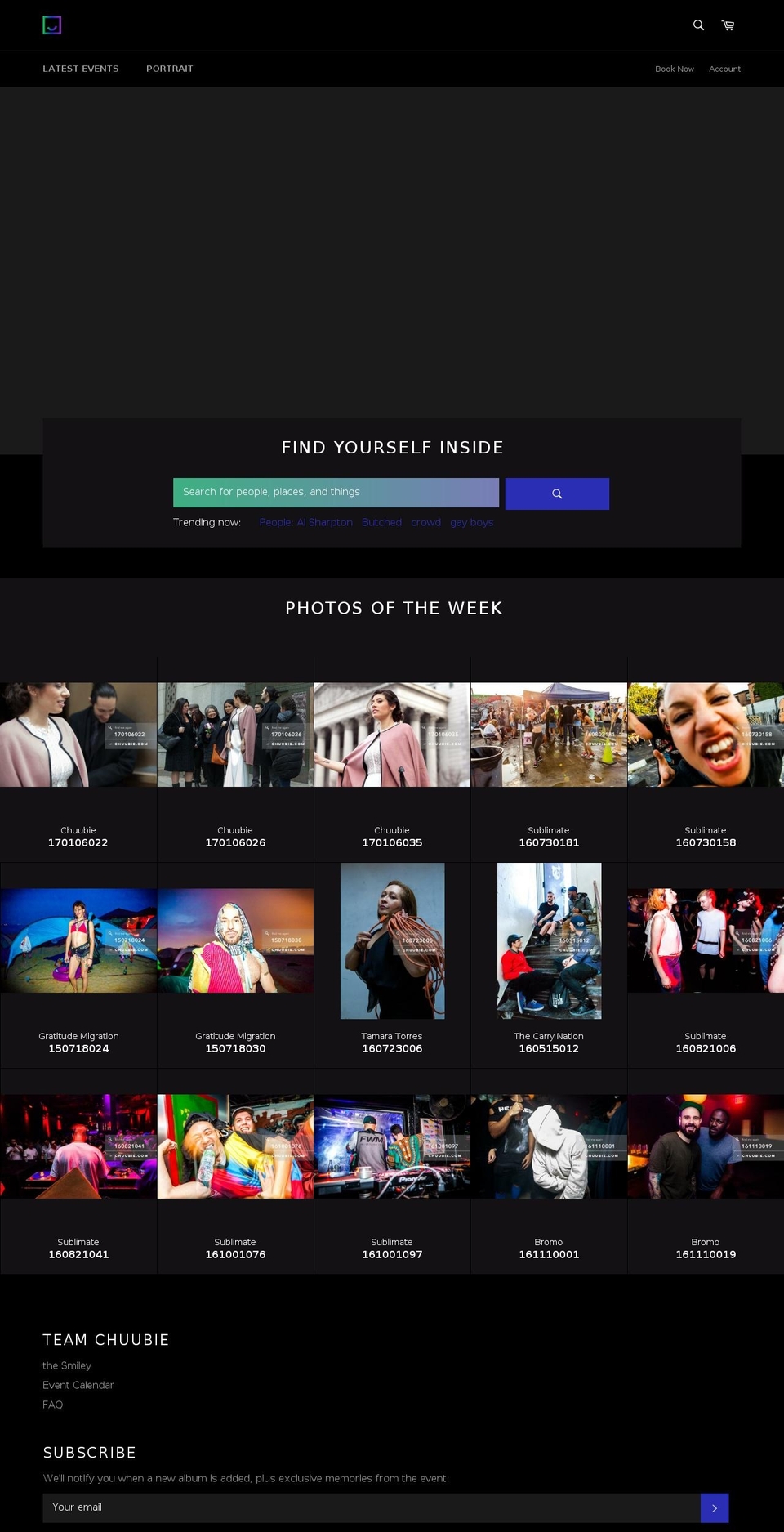 chuubie.com shopify website screenshot