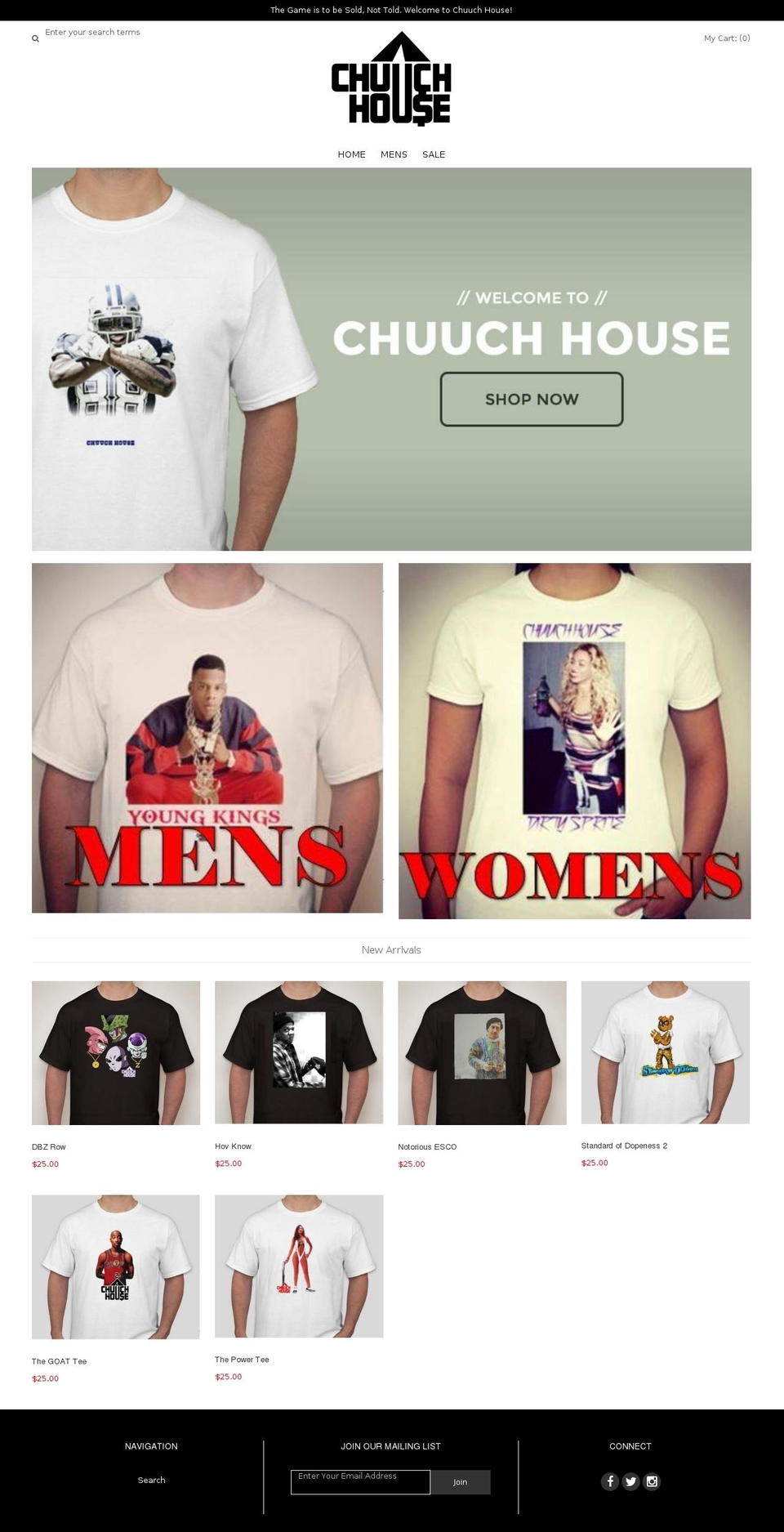 chuuchhouse.com — Shopify storefront screenshot