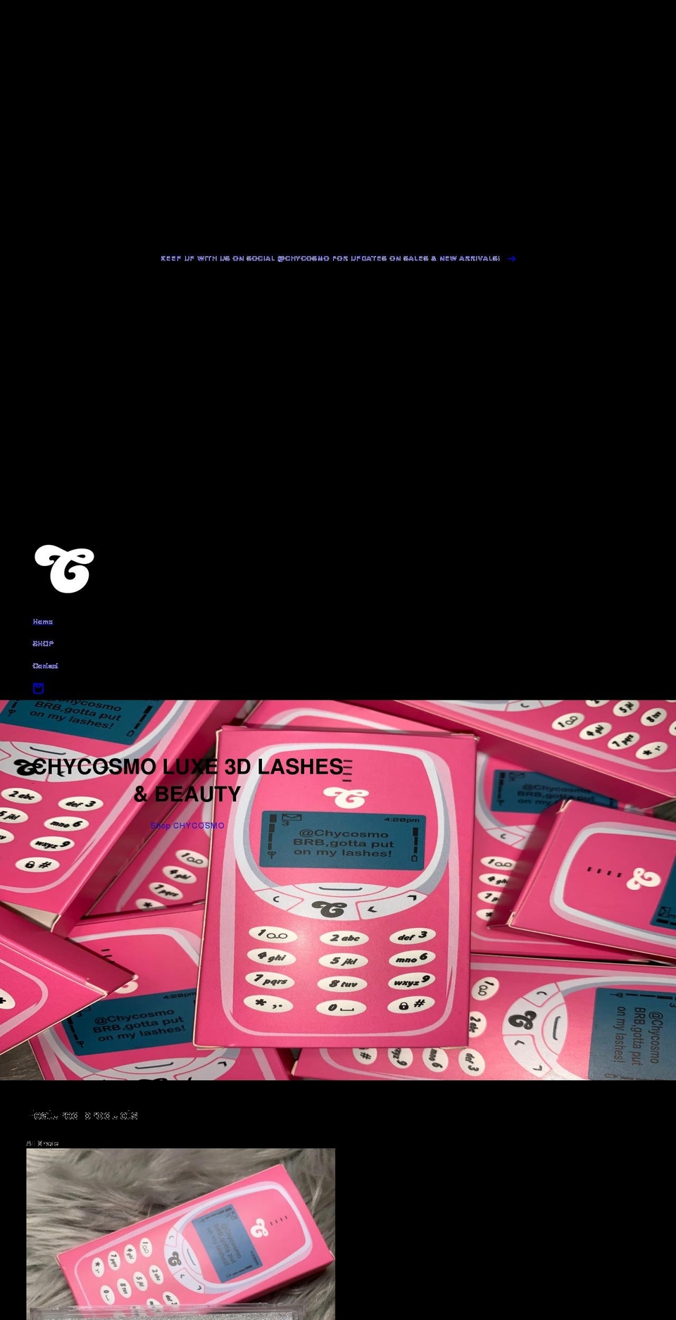 chycosmo.com shopify website screenshot