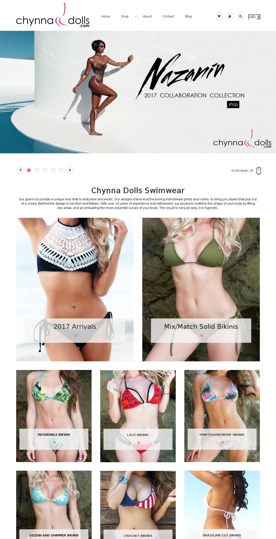 chynnadolls.com shopify website screenshot