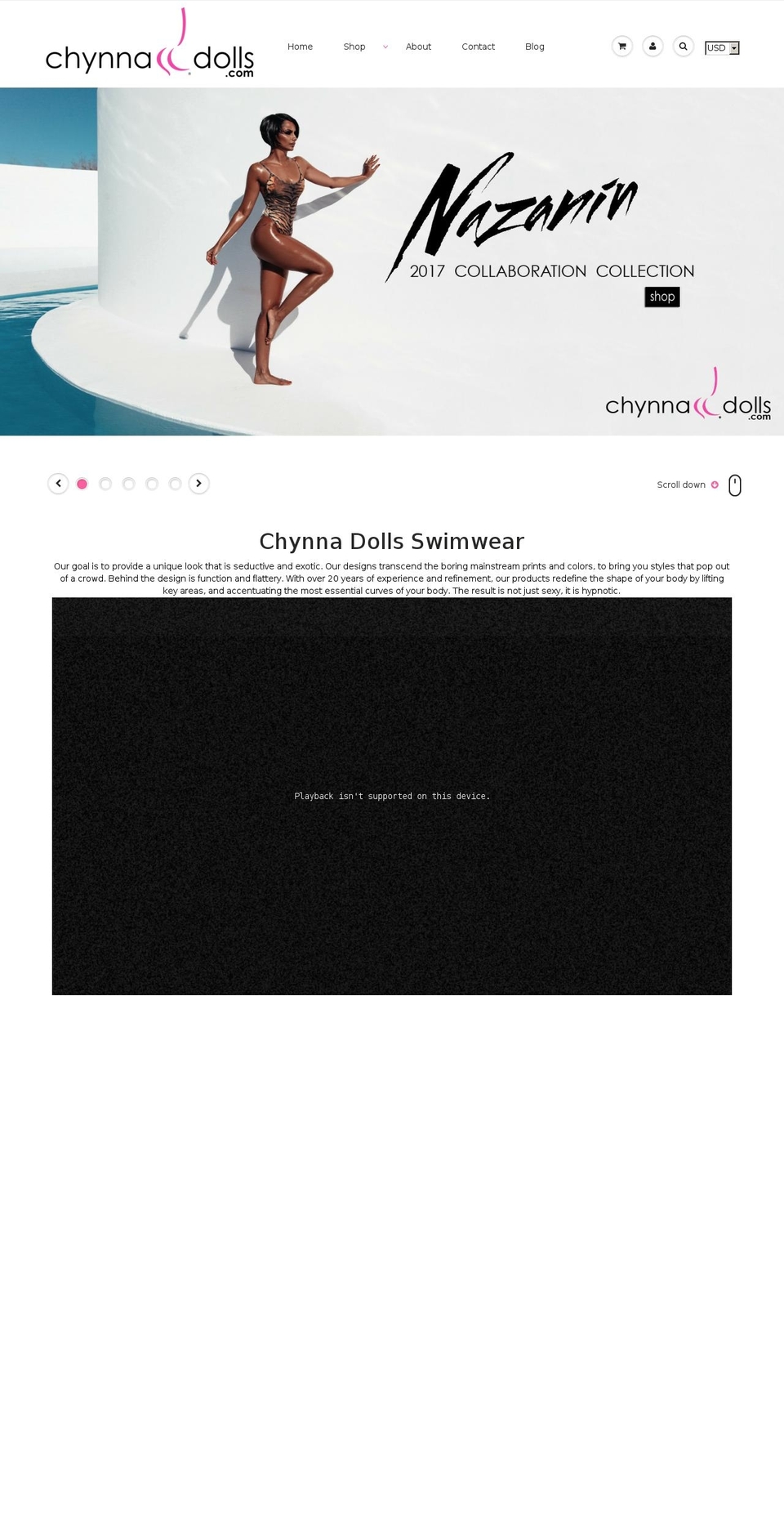 chynnadolls.se shopify website screenshot