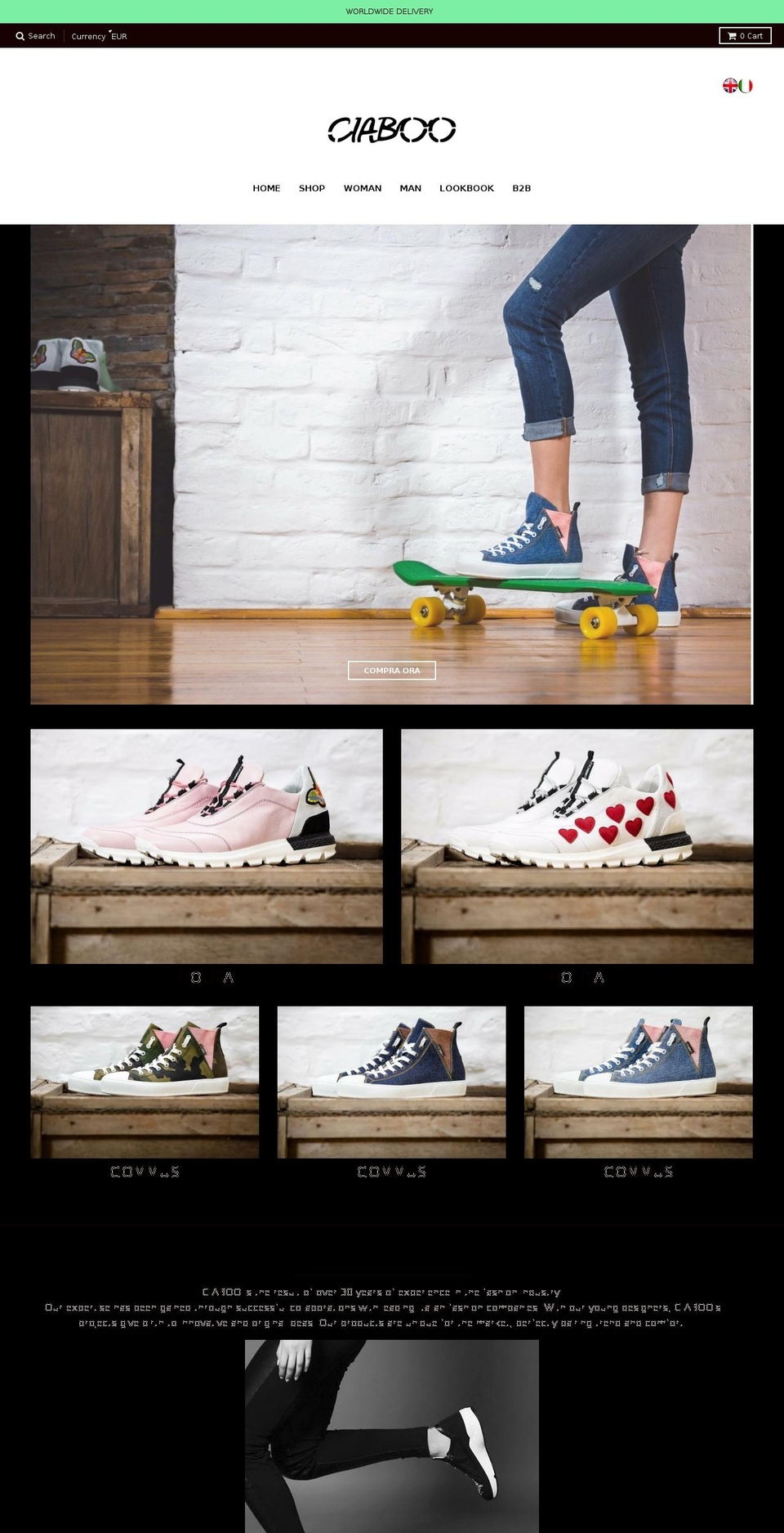 ciabooshoes.com shopify website screenshot