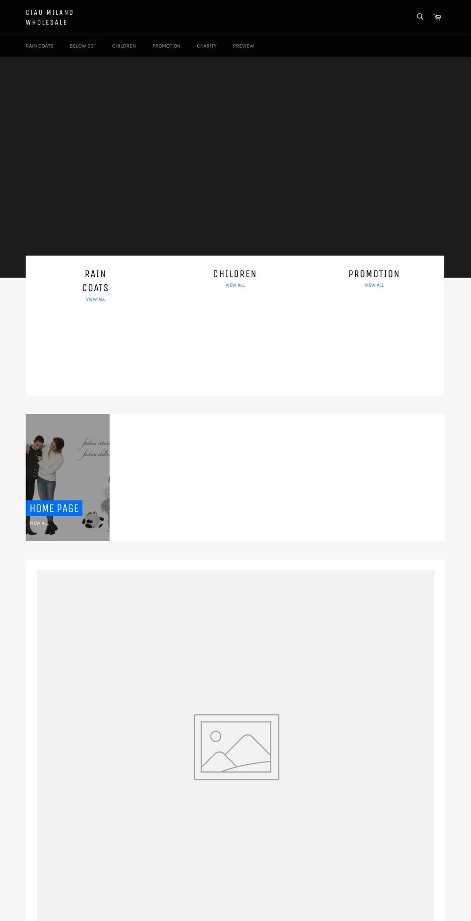 ciao-milano.com — Shopify storefront screenshot